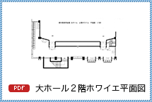 大ホール2階ホワイエ平面図